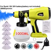 Sprayer For Ryobi 18V 20V battery Cordless High Pressure Airless Spray Gun Paint