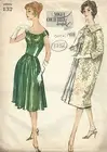 1958 Vintage VOGUE Sewing Pattern B32 DRESS & COAT (1752)