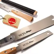 Set of 2 - Ryoba Japanese Pull Saw 9.5 Inch and Flush Cut Saw 6 Inch – Woodwo...