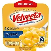 Velveeta Original Shells & Cheese Macaroni and Cheese Big Bowl Easy 5 oz Tray