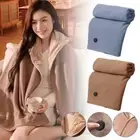 1x USB Electric Heated Throw Blanket Warm Poncho Wrap Blanket Portable P2D6 I1L9
