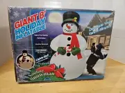 AirFormz Christmas Giant Inflatable Light Up Smiling Snowman 8’ Self-inflates