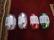 Hallmark Inspirations (4-PACK) Curling Ribbons - Red Silver Green - 200 ft