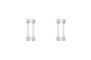 2x 2pc Dreambaby Twist 'N Lock Multi-Purpose Latches Child Cabinet Lock White