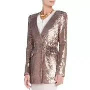 BCBGMaxAzria Haden Bare Pink Sequin Blazer Women's XS NWT MSRP $448