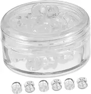 [Operitacx] 30pcs Soft Silicone Earring Backs Safety Back Pads for Fish Hook Earring Studs Hoops Clear Secure Earring Backs Heavy Earrings Accessories