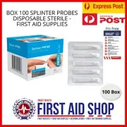 BOX 100 SPLINTER PROBES DISPOSABLE STERILE - FIRST AID SUPPLIES
