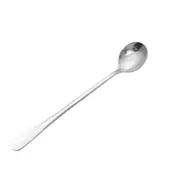 4Pcs Korean Stainless Steel Long Handle Coffee Spoon Stirring Simple Spoon
