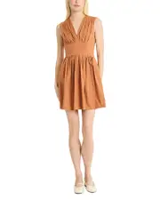 Luxely V Neck Mini Hazel Dress