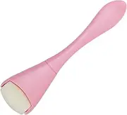 EXQUIMEUBLE Portable Volcanic Roller Massage Tool for Oil Absorption Dual Head Face Sculpting Stick for Easy Skin Care Compact and Lightweight Design for Travel