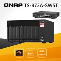 在飛比找PChome24h購物優惠-QNAP 威聯通 TS-873A-8G 8-Bay QSW-