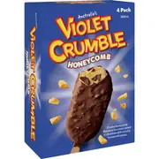 Violet Crumble Honeycomb Ice Cream 4 pack