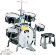 Kids Jazz Drum Set Junior Musical Educational Instrument Toy Kit Childrens Le...