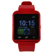 EK-A2 Montre Connectee Silicone Strap Smart Watch - Red by Eclock for Unisex - 1 Pc Watch