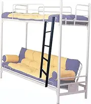 Bunk Bed Ladder Home Dorm Hanging Bunk Bed Ladder, Black Replacement Twin Bed Step Ladders for Bedroom Appartments, 46" / 51" / 55" / 59" Height Metal Ladder (Size : 130cm) (Black