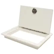 Sea Ray Boat Battery Switch Hatch 2080266 | White 17 3/4 x 11 3/4 Inch