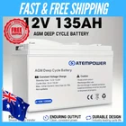 Atem Power 135Ah 12V AGM Deep Cycle Battery Portable 4WD Sealed Marine Solar SLA