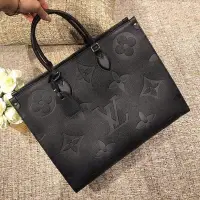 在飛比找Yahoo!奇摩拍賣優惠-LV LOUIS VUITTON 黑色老花手提包 M4492