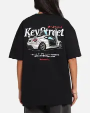 [KEY STREET] Key Street Control And Chaos T-shirt Black - Size M M Black