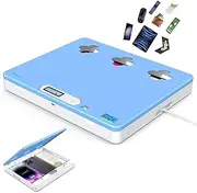 Phone/Pad Timer Lock Box, Dayear Phone Jail Self-control Phone Safe Lock Box Timed Locker Box for iPad/Tablet/TV Controller to Help Kids Students Adults Lock Phone Addiction/Temptation Away(Blue)