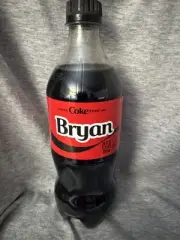 Share a Coke with Bryan 2025 Personalized Gift Coca~Cola Bottle 20oz Zero Bry