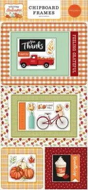 Welcome Autumn Chipboard 6"X13"-Frames