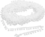 Veemoon Pom Pom Ball Fringe Trim Ribbons Yards Decorative Lace for DIY Crafts Hairpin Accessories Elegant Colors for Weddings Parties and Handmade Clothing