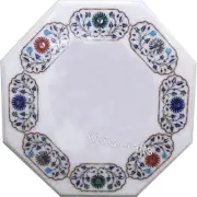 Marble Coffee Table Top Beautiful Pattern Inlay Work Breakfast Table for Hotel