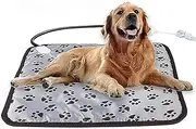 Yarra Supply Electric Pet Heated Mat with Indicator, Adjustable Temperature Modes, Pet Waterproof Heated Pad Blanket Bed with Bite Resistance Cable for Dog Cat Pet