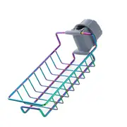 Stainless Steel Faucet Storage Racks Adjustable Sink Rag Sponge Draining Rack Kitchen Bathroom Soap Holders Shelves