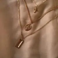 在飛比找蝦皮購物優惠-(現+預)Vintage layered necklace 