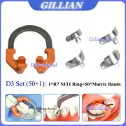 Dental Matrix Bands with Clamp Ring Sectional Contoured Matrix System Set