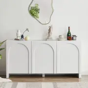 Arch White 3 Doors Sideboard
