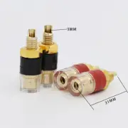 BINDING POST Gold Plated Brass HiFi Audio Amplifier Speaker Terminal DIY