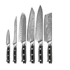 6PC Japanese Kitchen Knives Damascus VG10 Chef Knife Set Clcaver Slicing