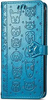 [YukeTop] Case for Oppo A57, PU Leather Flip Folio Wallet Cover, with Card Slots, Case Cover for Oppo A57.(Blue)