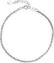 [Generic] 1 pcs Anklets for Women, Dainty Layered Waterproof Anklet for Women Adjustable, Anklet Set Beaded Rope Link Beach, One Size, Alloy Steel, No Gemstone