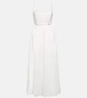 [Zimmermann] Zimmermann Cutout linen midi dress AU 14 multicoloured