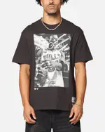 [MITCHELL & NESS] Mitchell & Ness Chicago Bulls Dynasty T-shirt Faded Black - Size L L Faded Black