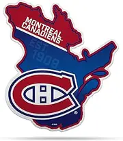 Rico Industries NHL Montreal Canadiens State Shape Shape Cut Pennant - Home and Living Room Décor - Soft Felt EZ to Hang