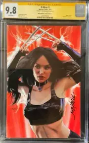 X-Men #1 Virgin Variant Exclusive Signed MIKE MAYHEW CGC SS 9.8 X-23 Wolverine