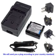 Battery Pack + AC&DC Charger For HITACHI DZ-BP07P DZ-BP07PW DZ-BP07S DZ-BP7S NEW