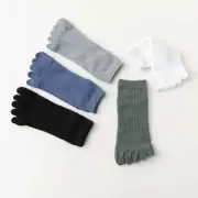 Striped Men Cotton Sport Hosiery Men Socks Split Toe Socks Five-Finger Socks