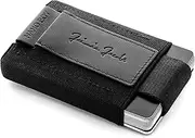 [Jaimie Jacobs] Mini Wallet Nano Boy Minimalistic Slim Wallet Thin Credit Card Holder Men (Black)