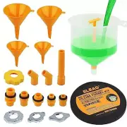 15 PCS No-Spill Coolant Funnel Kit Radiator Funnel burping kit funnels for Fi...