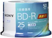 Sony Blu-ray Disc BD-R 25GB (approximately 3 hours of terrestrial digital broadc