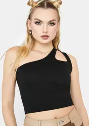 Next Level One Shoulder Crop Top