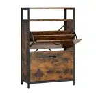 Shoe Cabinet with 2 Compartments Hallway VASAGLE