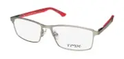 NEW TIMEX TMX DEADLOCK EYEGLASSES GM 52-14-140 FULL-RIM GRAY METAL & PLASTIC