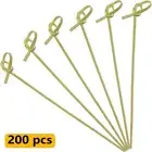 200 pcs Bamboo Disposable Barbecue Bamboo Skewers Fruit Bamboo Skewers Barbecue